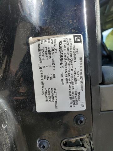 2CKDL63F366094878 - 2006 PONTIAC TORRENT BLACK photo 12