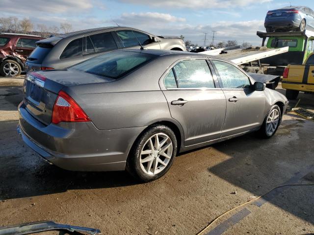 3FAHP0JA9CR363395 - 2012 FORD FUSION SEL GRAY photo 3