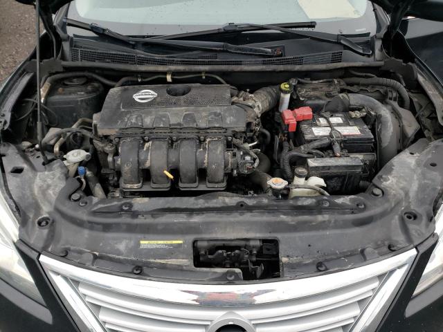 3N1AB7AP8FL650616 - 2015 NISSAN SENTRA S BLACK photo 11