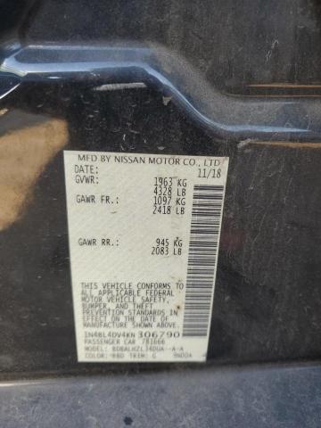 1N4BL4DV4KN306790 - 2019 NISSAN ALTIMA SV CHARCOAL photo 12