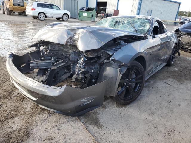 1FA6P8CFXM5127809 - 2021 FORD MUSTANG GT GRAY photo 1