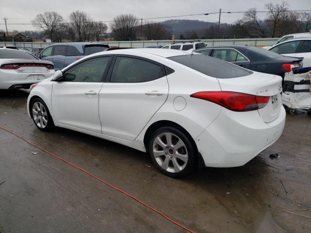 5NPDH4AE6DH201907 - 2013 HYUNDAI ELANTRA GLS WHITE photo 2