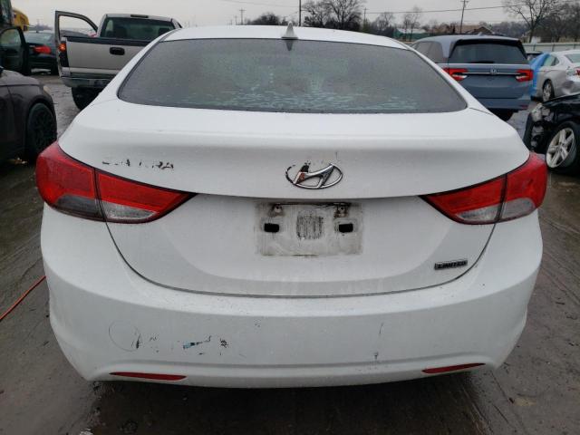 5NPDH4AE6DH201907 - 2013 HYUNDAI ELANTRA GLS WHITE photo 6