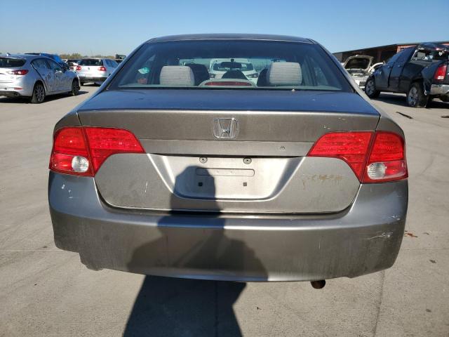 2HGFA16568H341038 - 2008 HONDA CIVIC LX GRAY photo 6