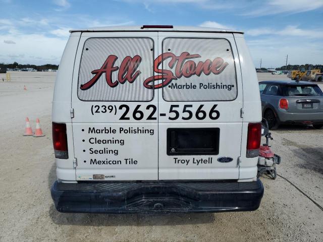 1FTNE14W38DA37267 - 2008 FORD ECONOLINE E150 VAN WHITE photo 6