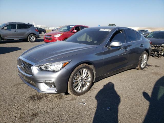 JN1EV7AP9KM519302 - 2019 INFINITI Q50 LUXE CHARCOAL photo 1