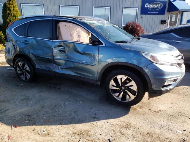 5J6RM4H94FL035700 - 2015 HONDA CR-V TOURING TEAL photo 4