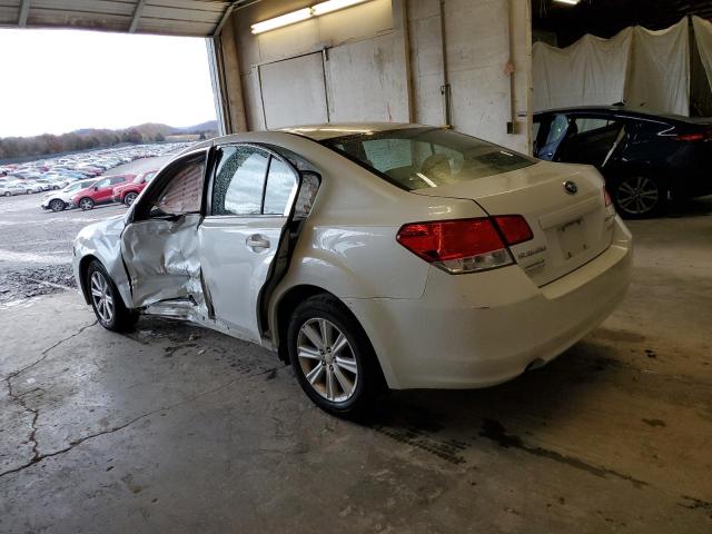 4S3BMBA63C3006602 - 2012 SUBARU LEGACY 2.5I WHITE photo 2