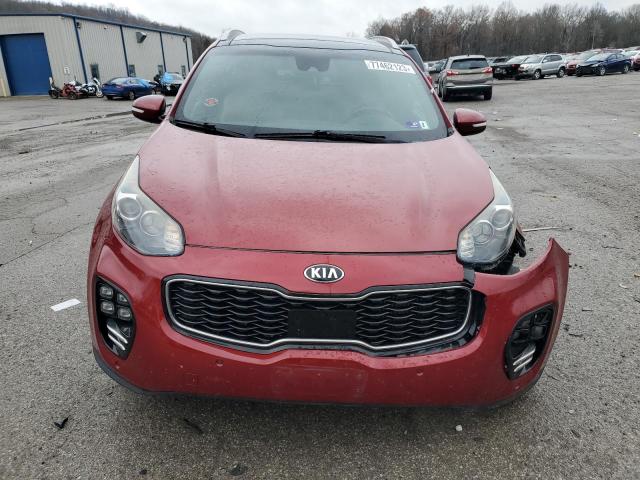 KNDPRCA62H7129014 - 2017 KIA SPORTAGE SX RED photo 5