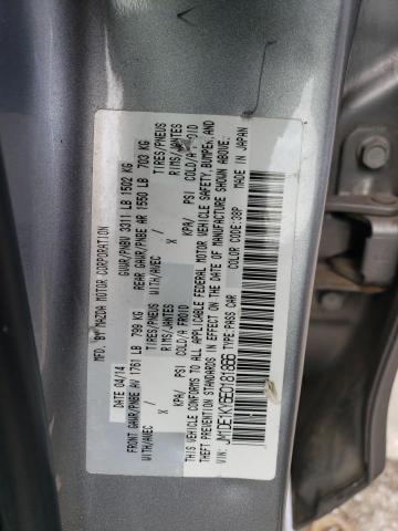 JM1DE1KY6E0181866 - 2014 MAZDA MAZDA2 SPORT SILVER photo 12