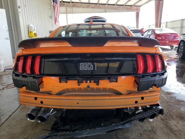 1FA6P8R00M5550689 - 2021 FORD MUSTANG MACH I ORANGE photo 6