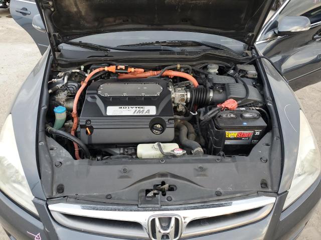 JHMCN364X6C003374 - 2006 HONDA ACCORD HYBRID GRAY photo 11