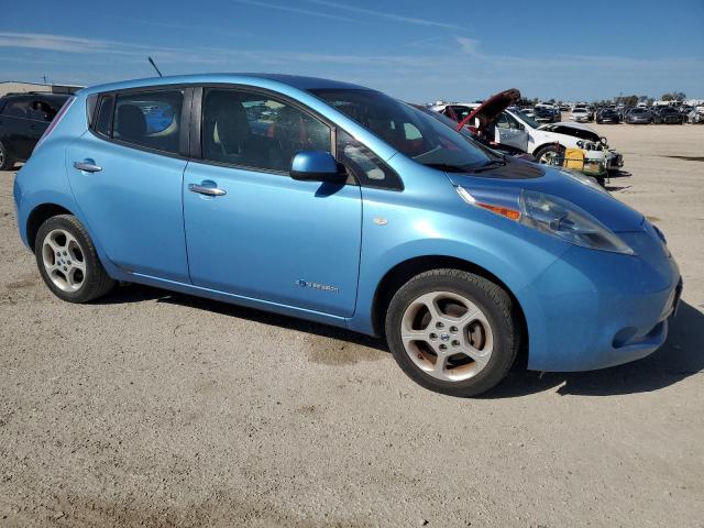 JN1AZ0CP0BT009398 - 2011 NISSAN LEAF SV BLUE photo 4