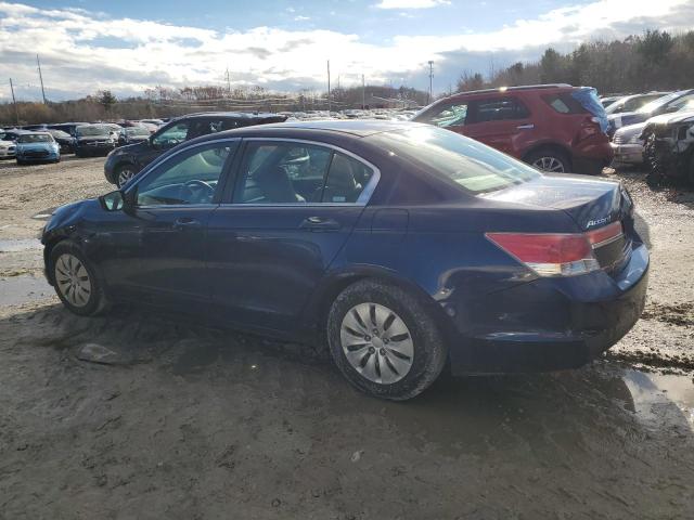 1HGCP2F37CA000115 - 2012 HONDA ACCORD LX BLUE photo 2