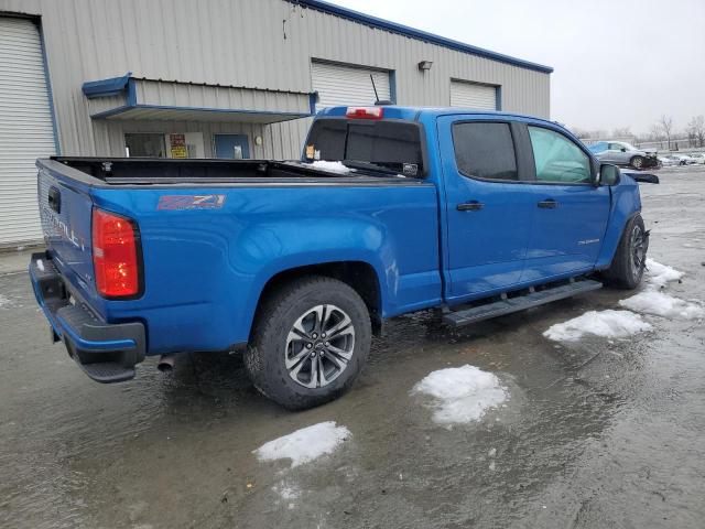 1GCGTDEN0N1330322 - 2022 CHEVROLET COLORADO Z71 BLUE photo 3