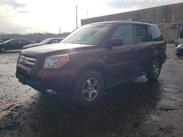 5FNYF18537B009813 - 2007 HONDA PILOT EXL MAROON photo 1