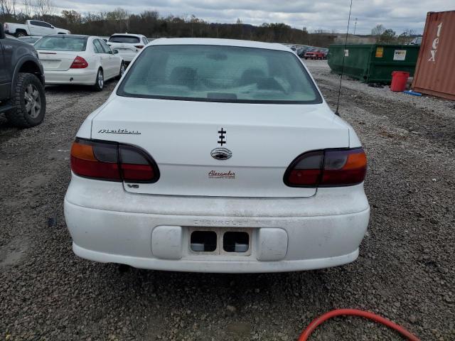 1G1ND52J916237106 - 2001 CHEVROLET MALIBU WHITE photo 6