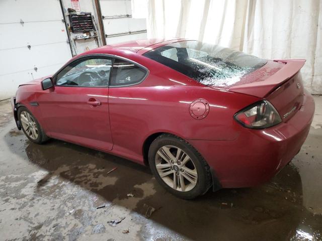 KMHHM66D38U283580 - 2008 HYUNDAI TIBURON GS BURGUNDY photo 2