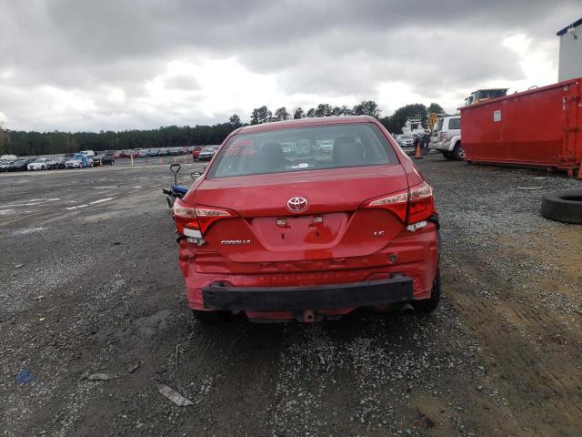 5YFBURHE8KP863168 - 2019 TOYOTA COROLLA L RED photo 6