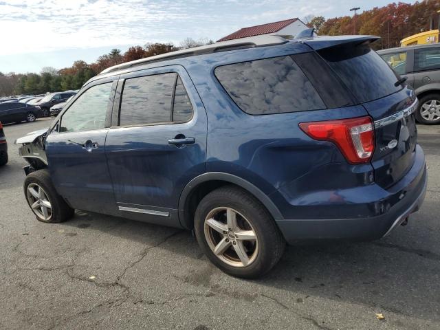 1FM5K8D86HGB48490 - 2017 FORD EXPLORER XLT BLUE photo 2