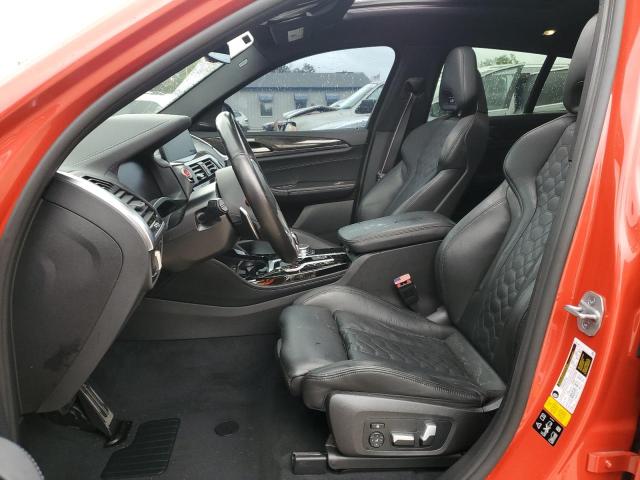 5YMUJ0C02M9F36986 - 2021 BMW X4 M COMPETITION ORANGE photo 7