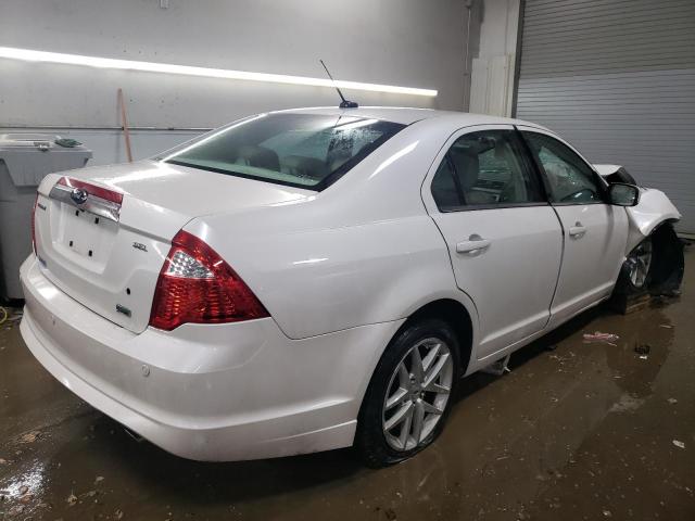 3FAHP0JGXAR168262 - 2010 FORD FUSION SEL WHITE photo 3