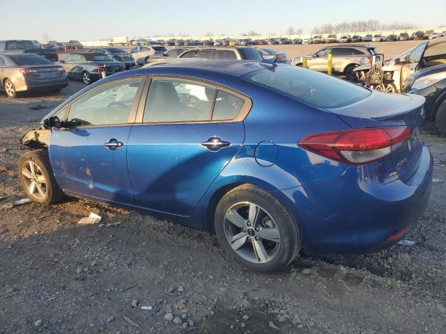 3KPFL4A76JE201592 - 2018 KIA FORTE LX BLUE photo 2