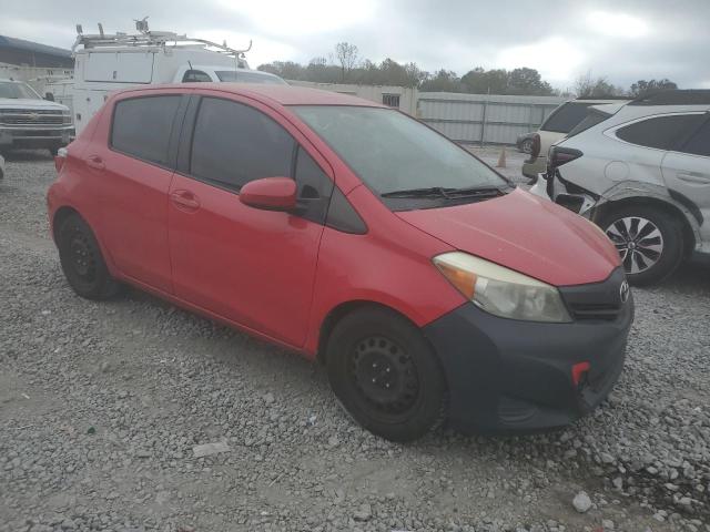 JTDKTUD39DD542319 - 2013 TOYOTA YARIS RED photo 4