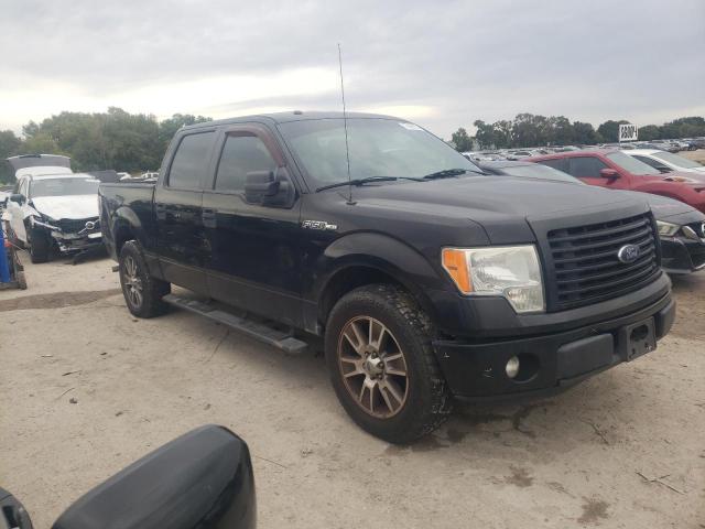 1FTEW1CM6EFB74393 - 2014 FORD F150 SUPERCREW BLACK photo 4