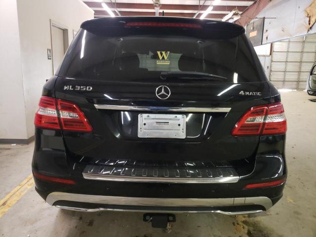 4JGDA5HB8CA029192 - 2012 MERCEDES-BENZ ML 350 4MATIC BLACK photo 6