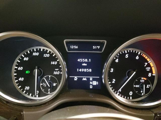 4JGDA5HB8CA029192 - 2012 MERCEDES-BENZ ML 350 4MATIC BLACK photo 9