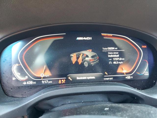 5UXTY9C09M9F41346 - 2021 BMW X3 XDRIVEM40I ნაცრისფერი ფოტო 9