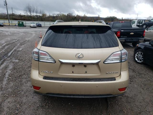 2T2ZK1BA0AC020863 - 2010 LEXUS RX 350 TAN photo 6