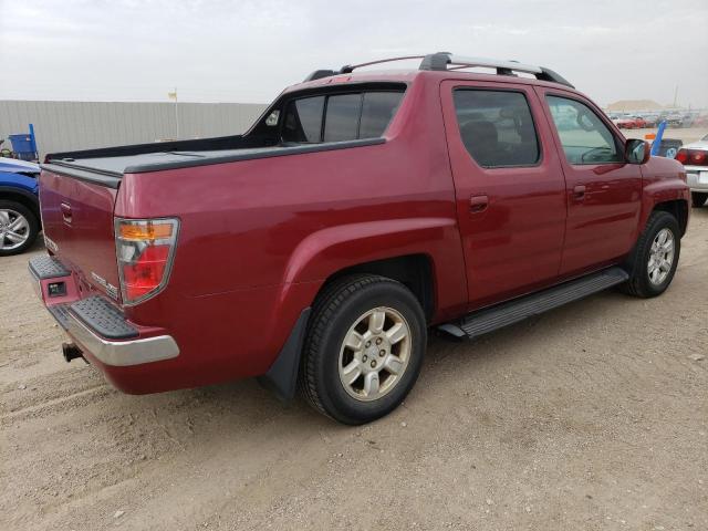 2HJYK16516H506040 - 2006 HONDA RIDGELINE RTL RED photo 3