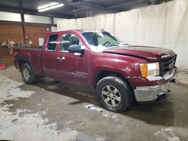 2GTEK19J781301897 - 2008 GMC SIERRA K1500 MAROON photo 4