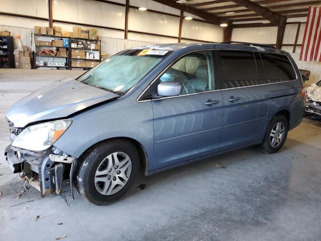 5FNRL38727B013359 - 2007 HONDA ODYSSEY EXL BLUE photo 1