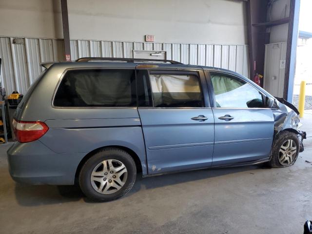 5FNRL38727B013359 - 2007 HONDA ODYSSEY EXL BLUE photo 3