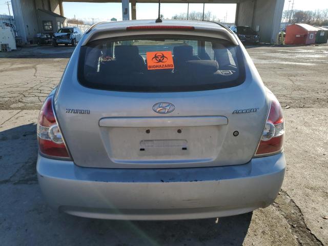 KMHCM36C79U124367 - 2009 HYUNDAI ACCENT GS SILVER photo 6