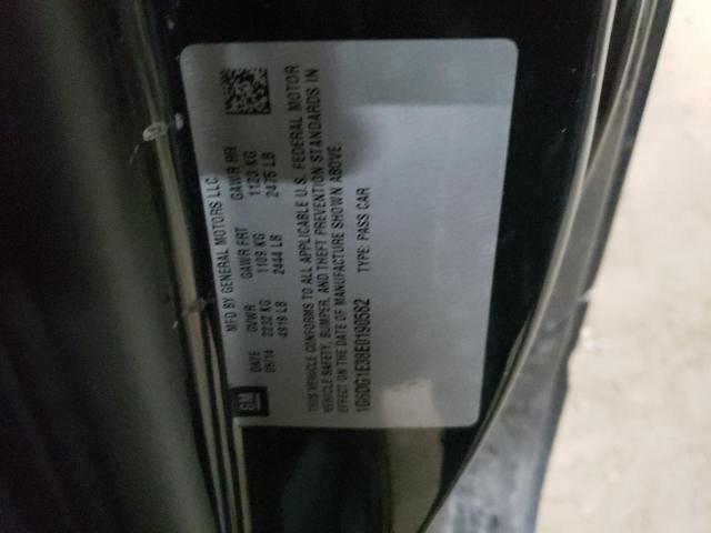 1G6DG1E38E0190582 - 2014 CADILLAC CTS PERFORMANCE COLLECTION Schwarz Foto 12