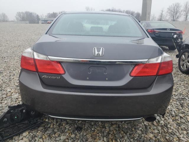 1HGCR2F39FA237624 - 2015 HONDA ACCORD LX GRAY photo 6