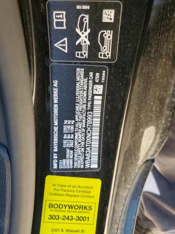 WBA63AT0XNCH78993 - 2022 BMW M440XI BLACK photo 12