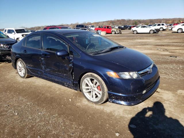 JHMFA16867S005789 - 2007 HONDA CIVIC EX BLUE photo 4