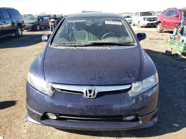 JHMFA16867S005789 - 2007 HONDA CIVIC EX BLUE photo 5