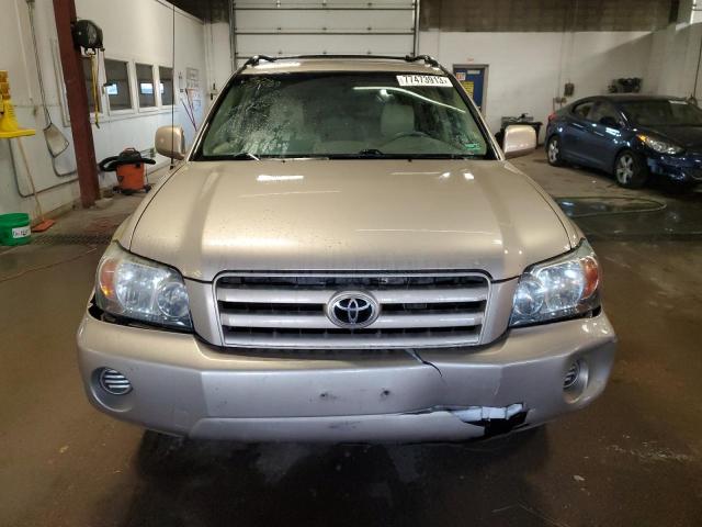 JTEGD21A760148463 - 2006 TOYOTA HIGHLANDER GOLD photo 5