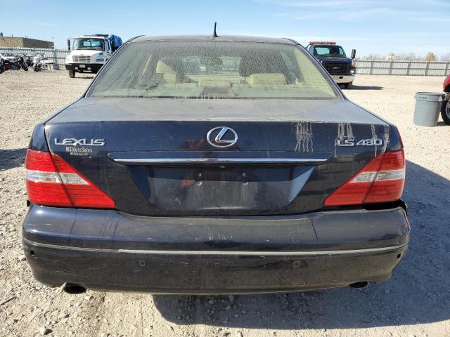 JTHBN36FX40141993 - 2004 LEXUS LS 430 BLUE photo 6