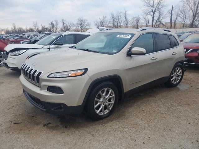 1C4PJLCB3EW248967 - 2014 JEEP CHEROKEE LATITUDE BEIGE photo 1