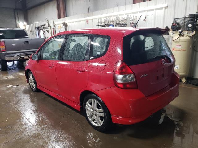 JHMGD38627S020924 - 2007 HONDA FIT S RED photo 2