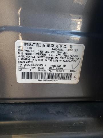 JNKAJ09E48M300918 - 2008 INFINITI EX35 BASE 银色 照片 13
