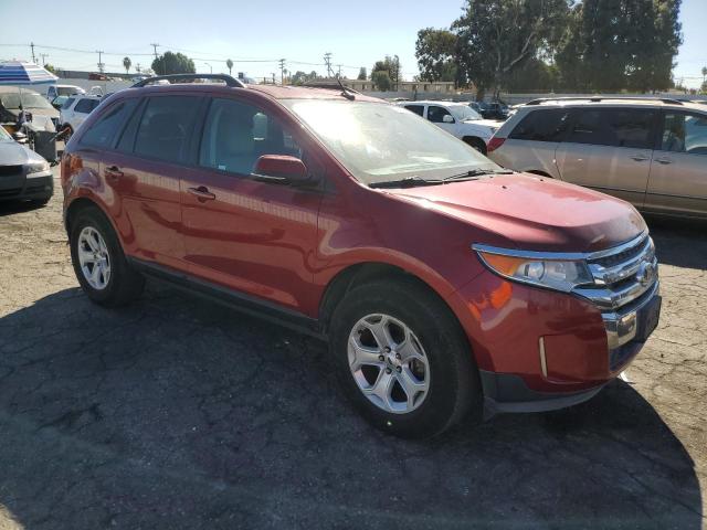 2FMDK3JC5EBB21839 - 2014 FORD EDGE SEL RED photo 4