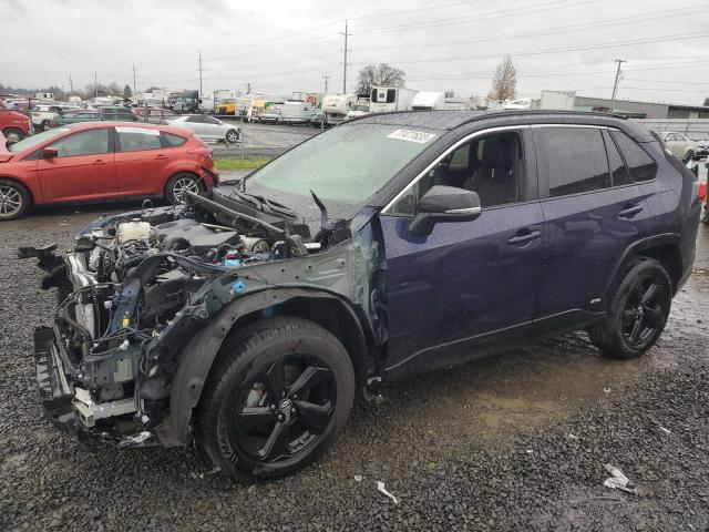 JTMEWRFV1KJ002090 - 2019 TOYOTA RAV4 XSE BLUE photo 1